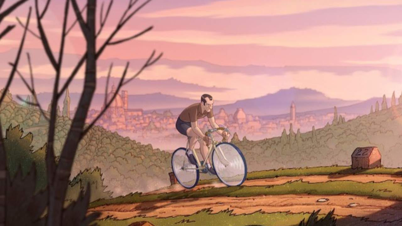 Bartali's Bicycle backdrop