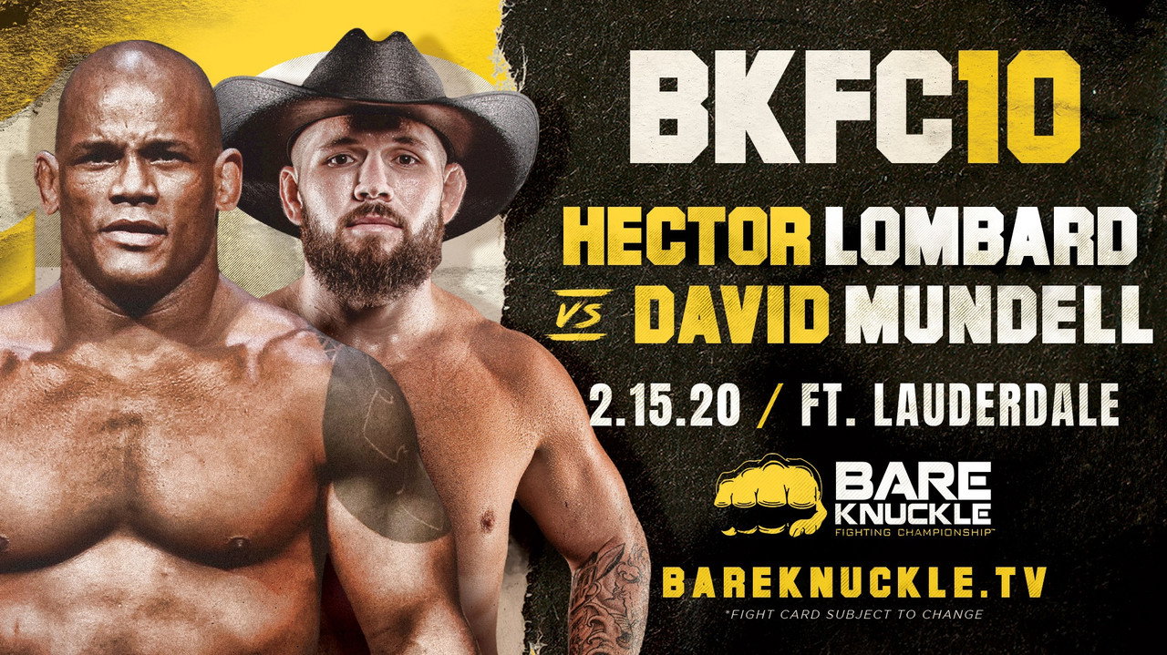 Bare Knuckle Fighting Championship 10 backdrop