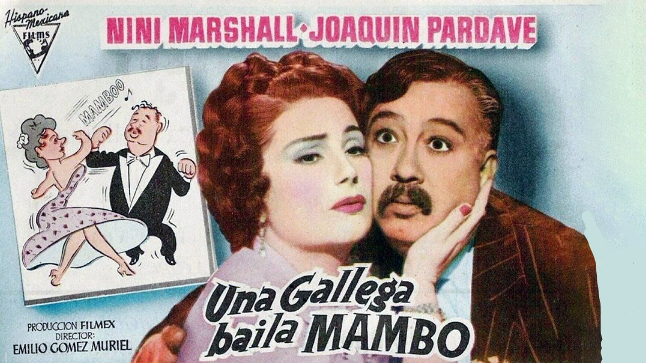 Una gallega baila mambo backdrop