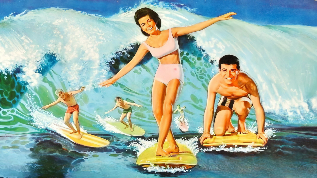 Beach Party backdrop