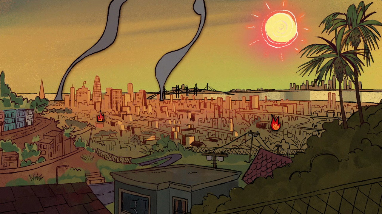 CRUMBLE CITY backdrop