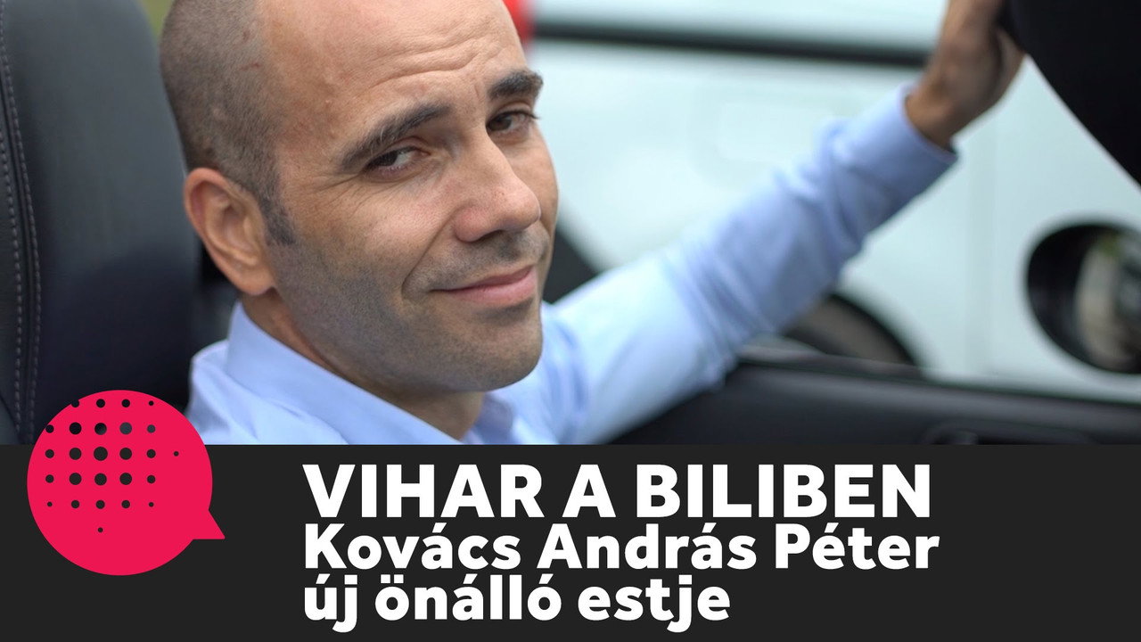 Dumaszínház: Vihar a biliben - Kovács András Péter önálló estje backdrop