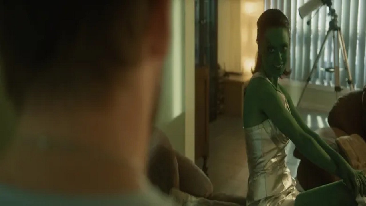 The Green Woman backdrop