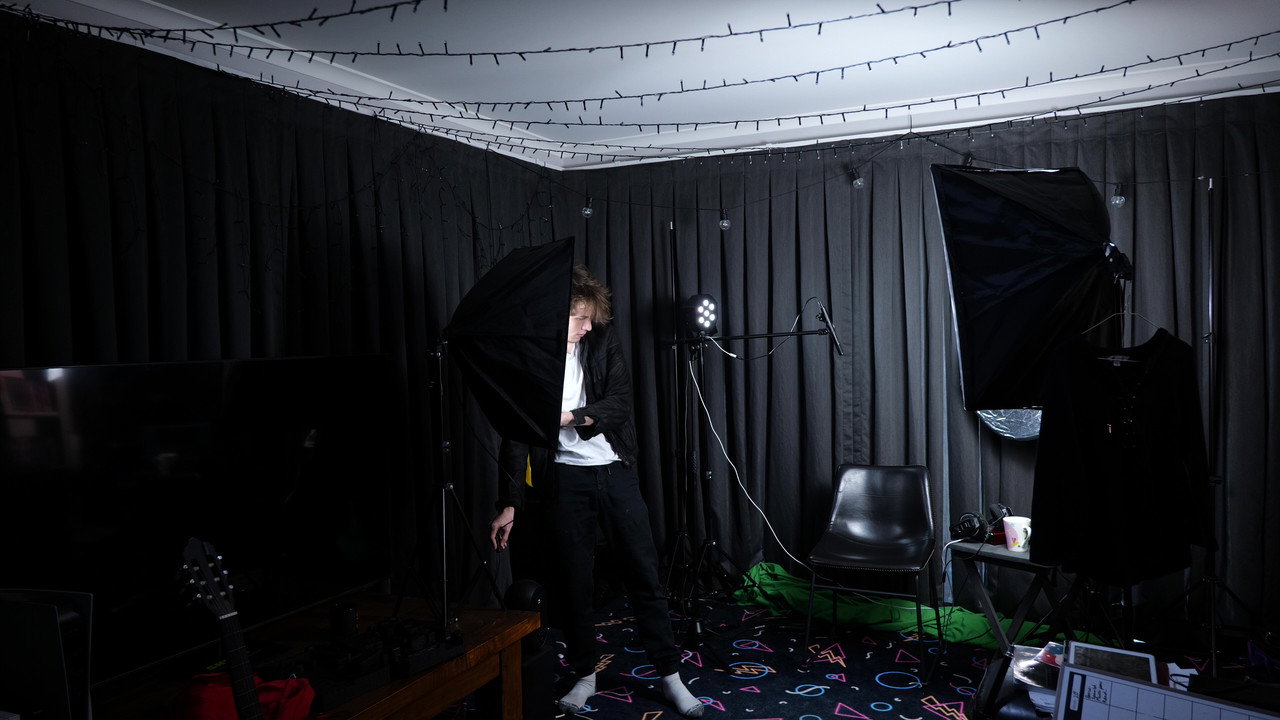 Student Film Maker backdrop