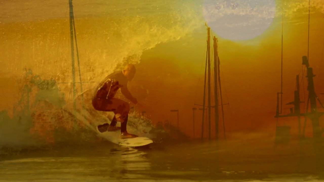 Surfing Morning of the Sun backdrop