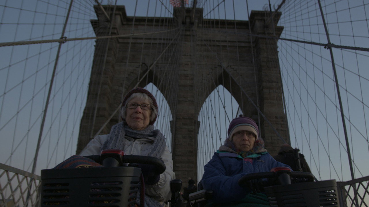 Two Raging Grannies backdrop