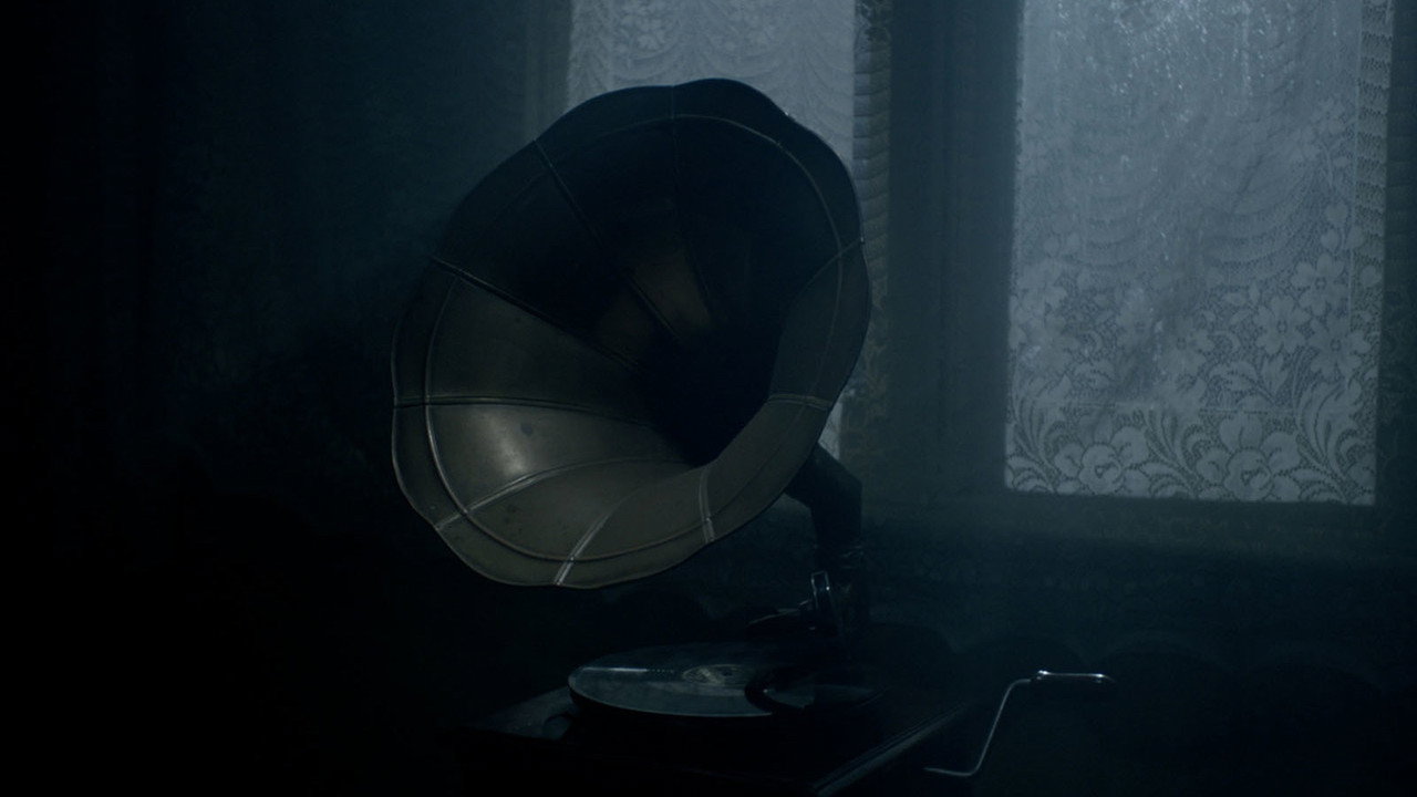 The Girl in the Gramophone backdrop