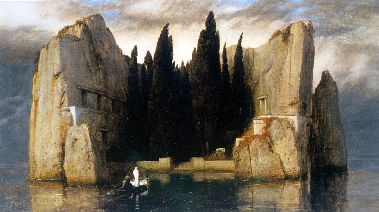 The boat of the dead backdrop