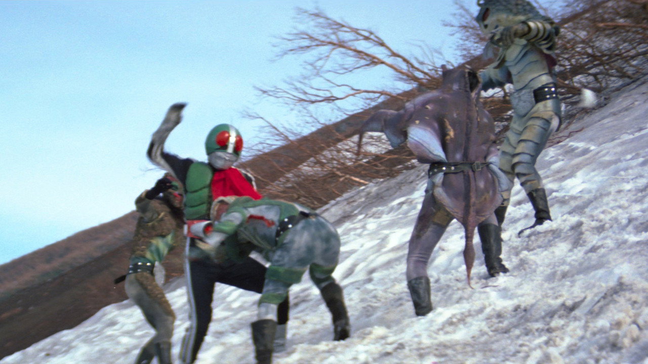 Kamen Rider vs. Ambassador Hell backdrop