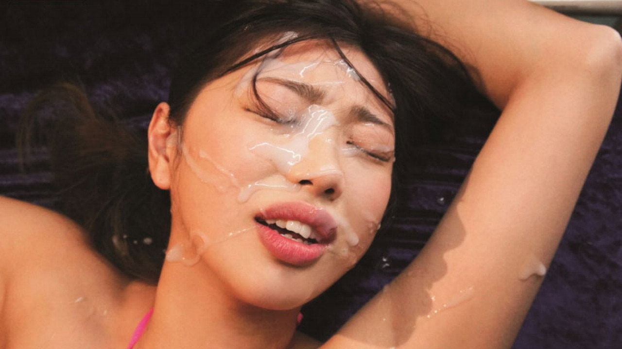 Beautiful Face Covered In Sperm By Bukkake! Over 100 Consecutive Facial Ejaculations! backdrop