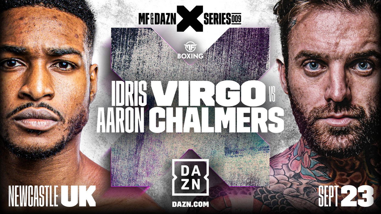 Idris Virgo vs. Aaron Chalmers backdrop