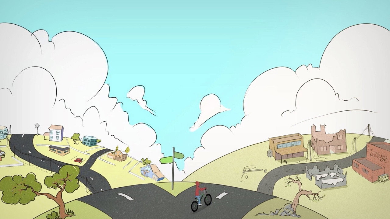 Lil Red is Riding the Wrong Way in the Hood backdrop