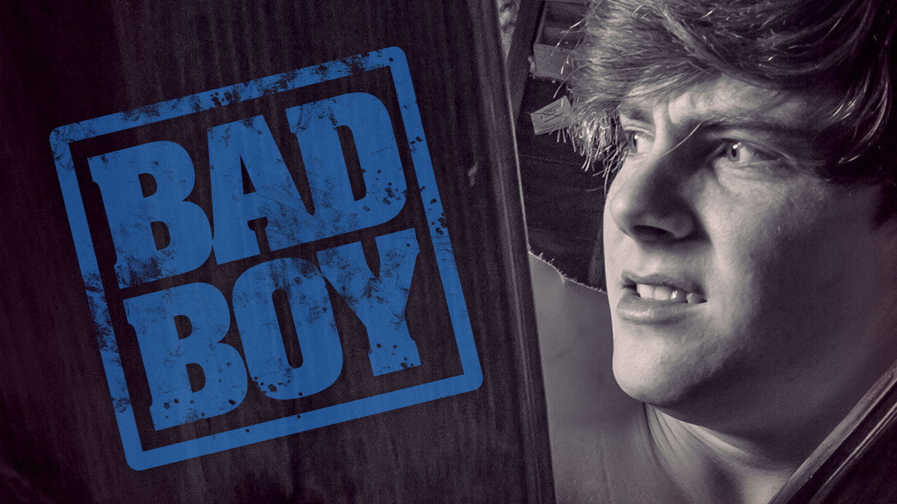 Bad Boy backdrop
