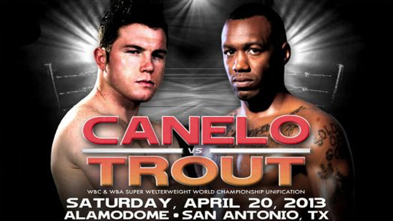 Canelo Alvarez vs. Austin Trout backdrop