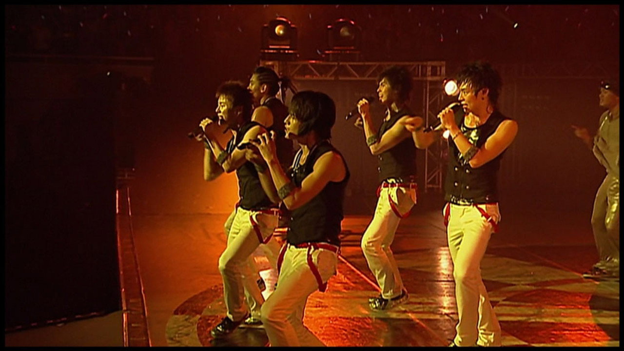 TOHOSHINKI 2nd LIVE TOUR 2007 FIVE IN THE BLACK backdrop