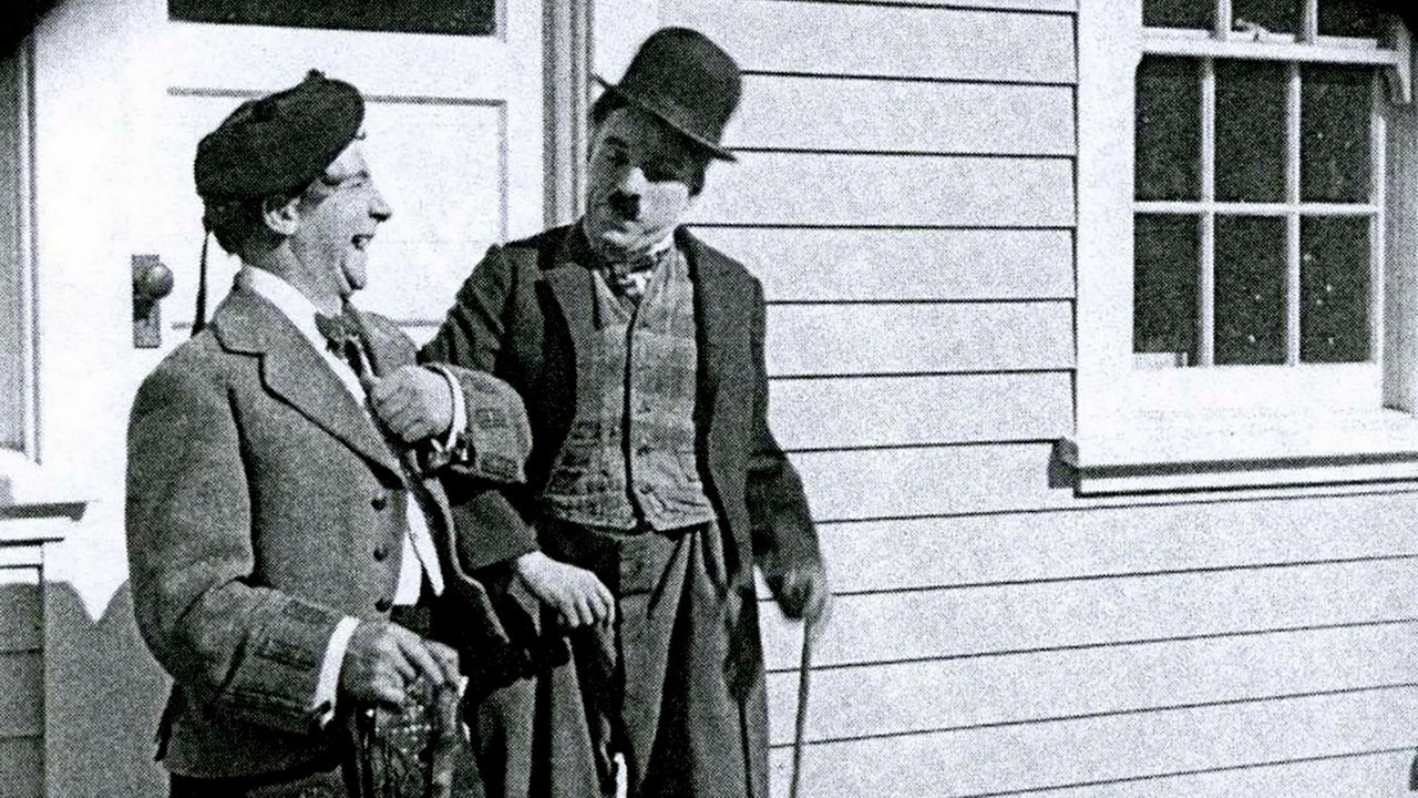 Charlie Chaplin Meets Harry Lauder backdrop