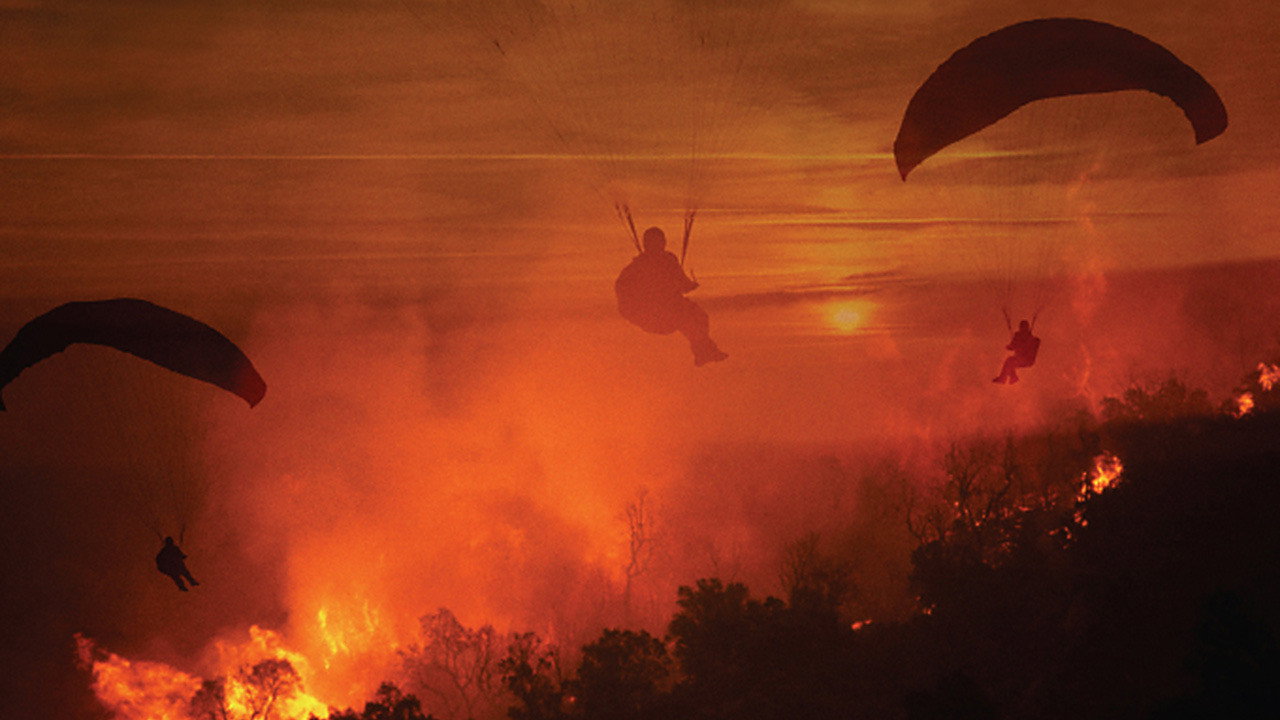 Trial by Fire backdrop