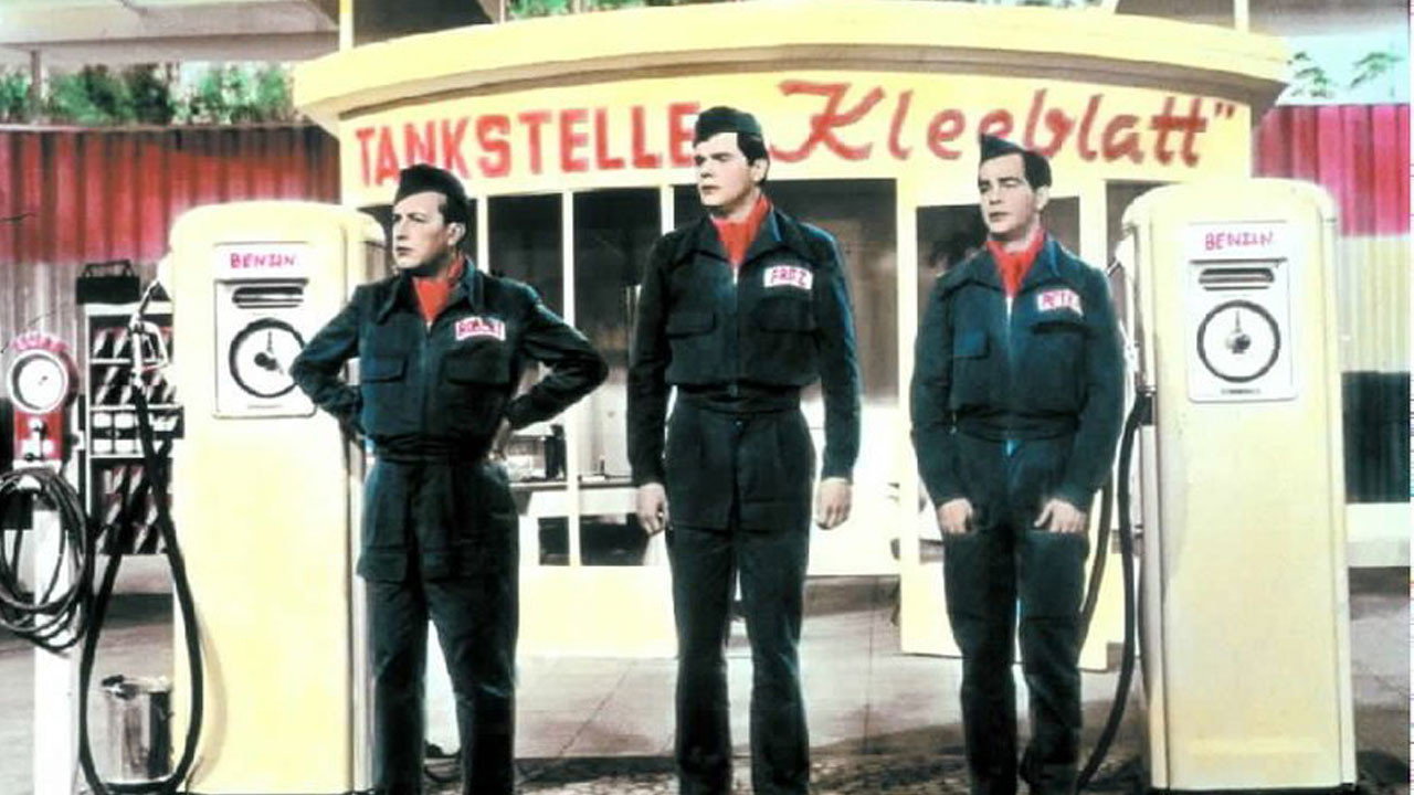 Three from the Gasoline Station backdrop