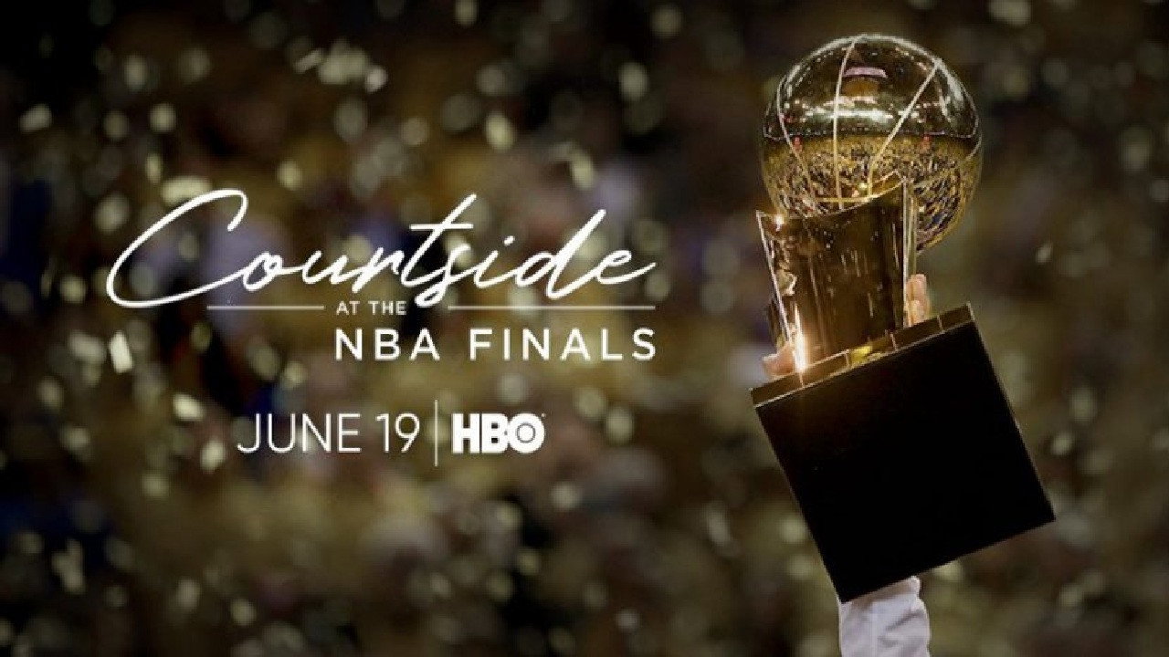 Courtside at the NBA Finals backdrop