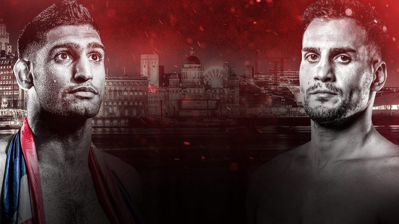Amir Khan vs. Phil Lo Greco backdrop