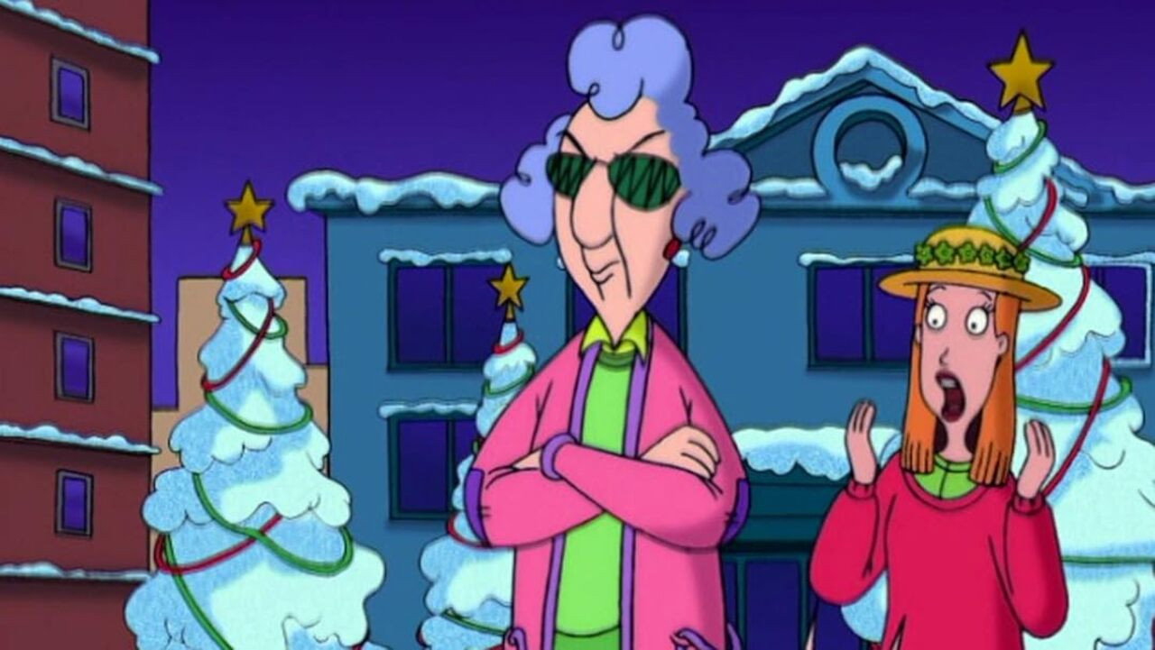 Maxine's Christmas Carol backdrop