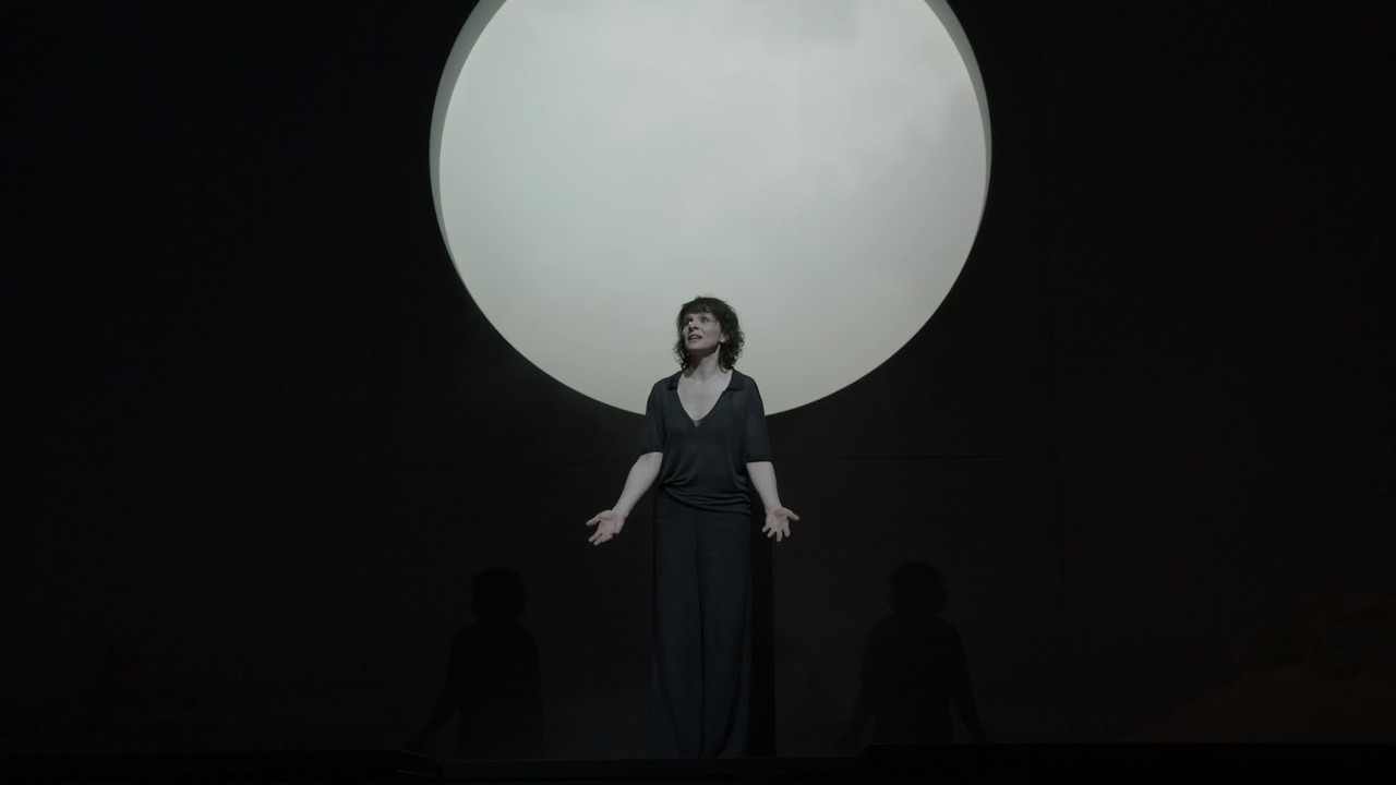 Antigone at the Barbican backdrop