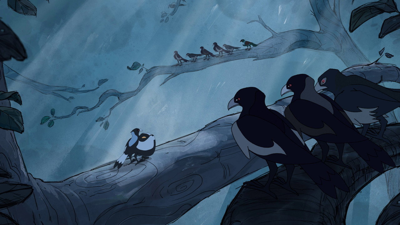 The Charm of the Magpies backdrop