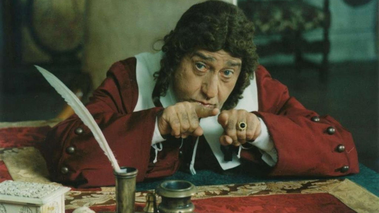 The Miser backdrop