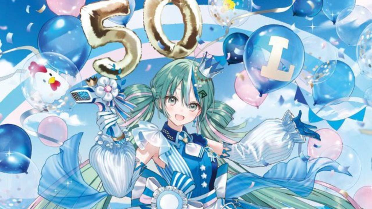Hatsune Miku LAWSON 50th Anniversary Special LIVE backdrop