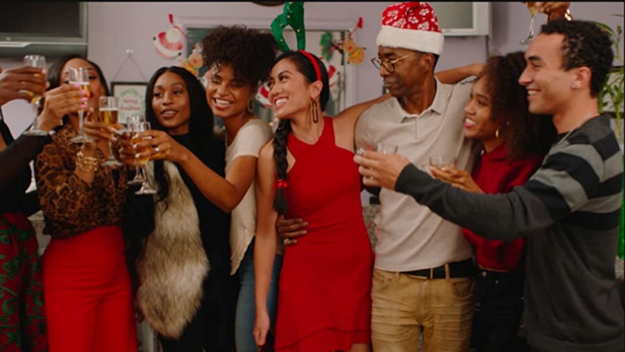 A Holiday Change backdrop