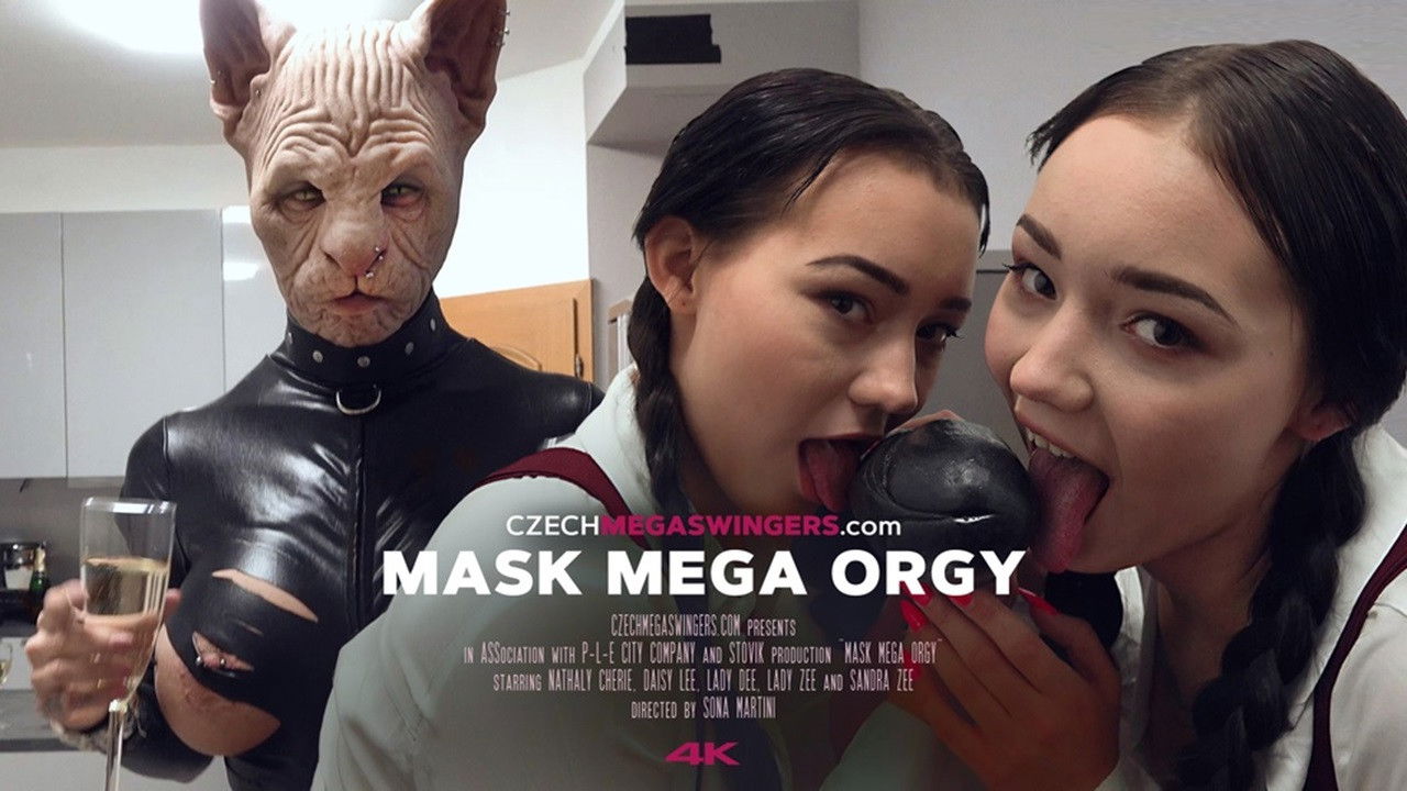 Czech Mega Swingers - Mask Mega Orgy backdrop