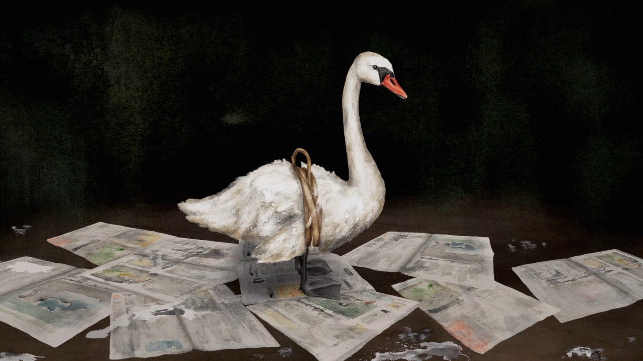 Swan Lady backdrop