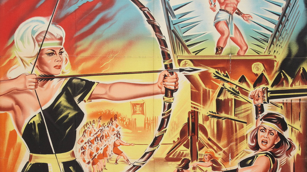 Thor and the Amazon Women backdrop