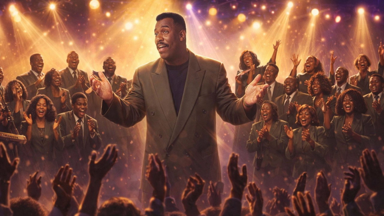 John P. Key & The New Life Community Choir - We Walk by Faith backdrop
