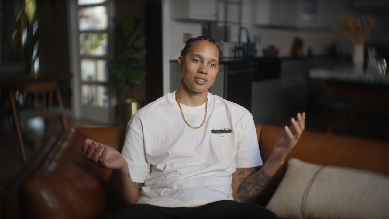 The Brittney Griner Story backdrop