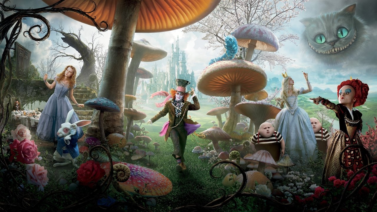 Alice in Wonderland backdrop