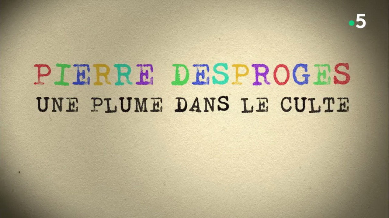Pierre Desproges Une plume dans le Culte backdrop