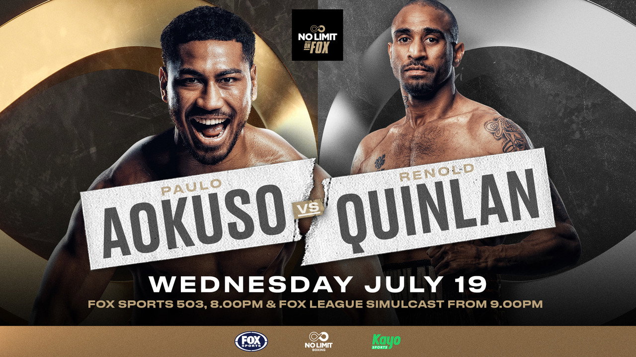 Paulo Aokuso vs. Renold Quinlan backdrop