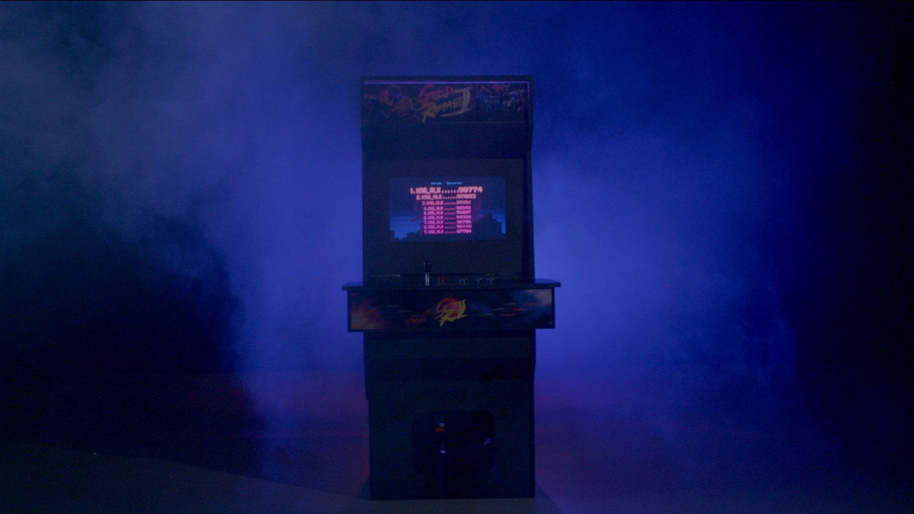 Arcade Girl backdrop