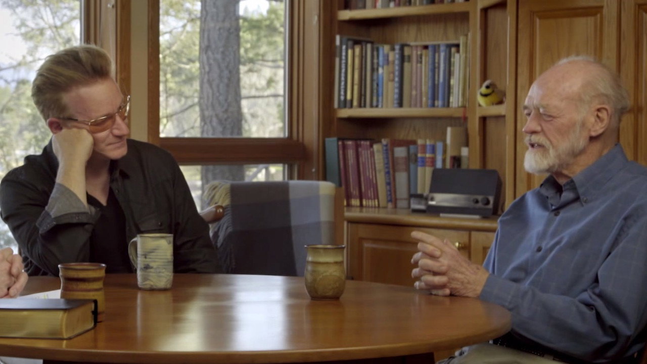 Bono & Eugene Peterson: The Psalms backdrop