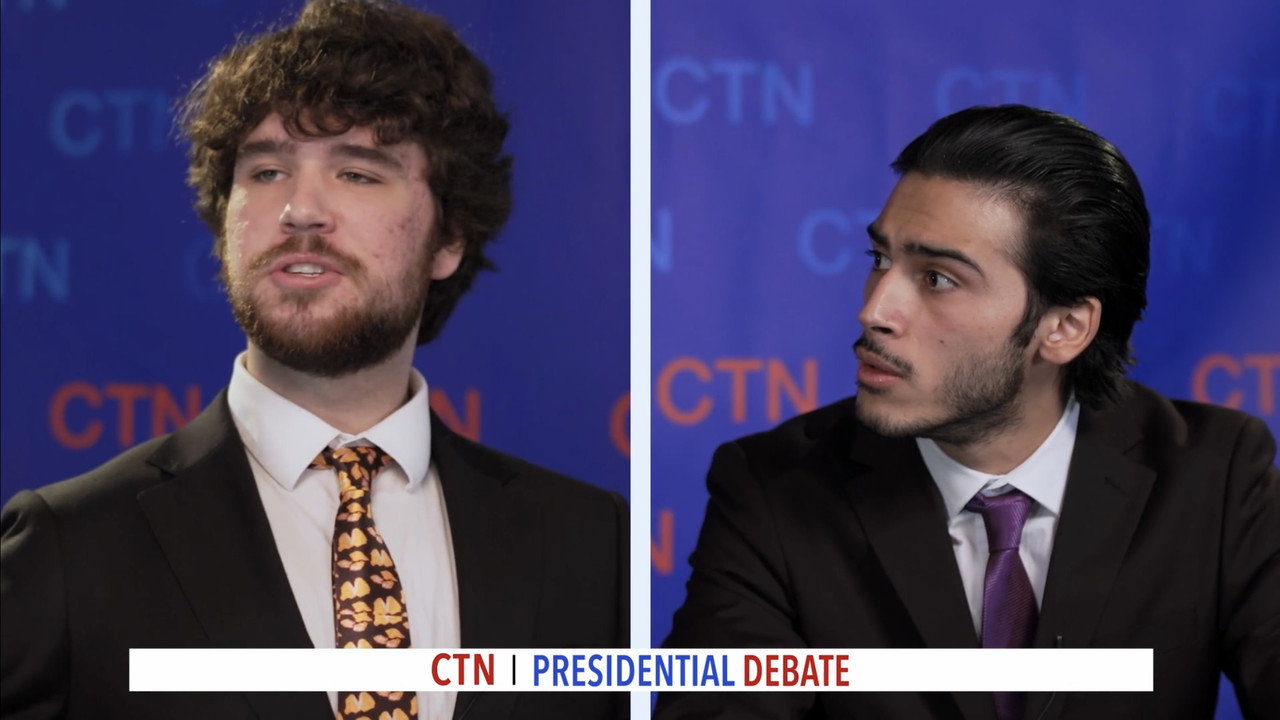 The Debate backdrop