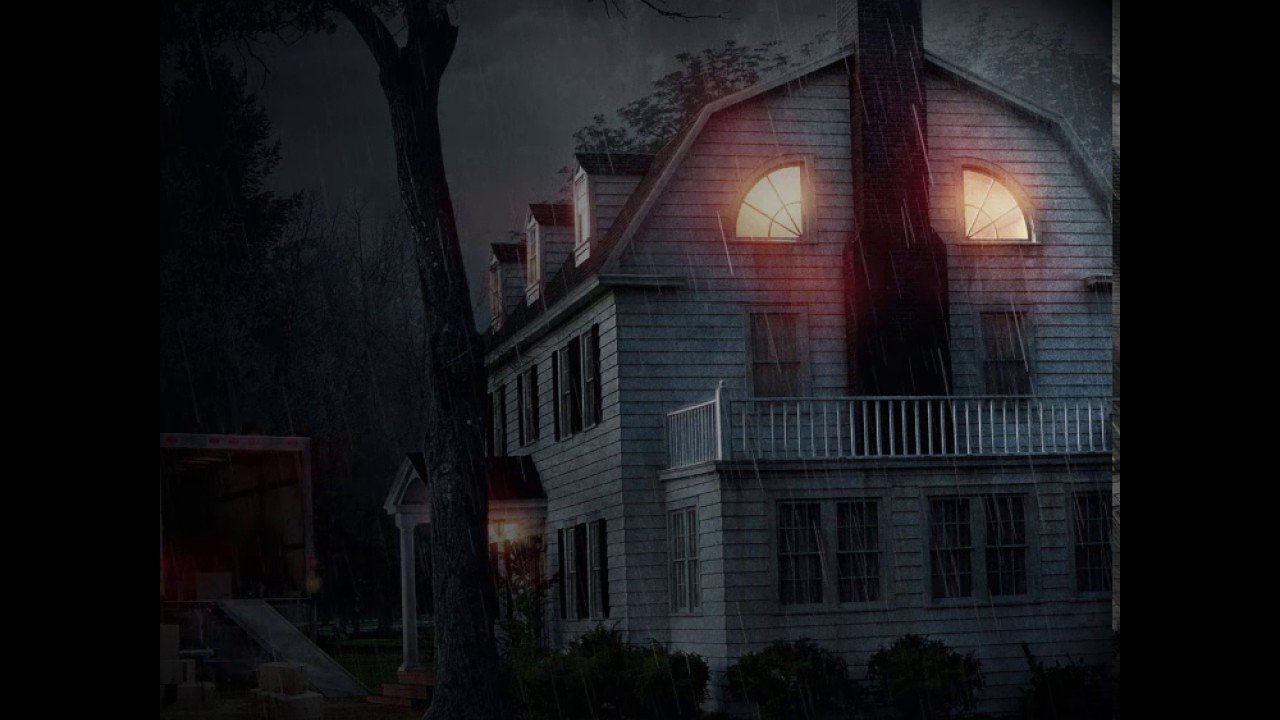 The Amityville Playhouse backdrop