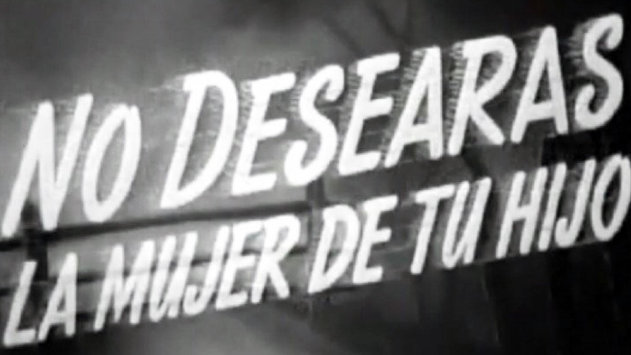 El noveno mandamiento backdrop