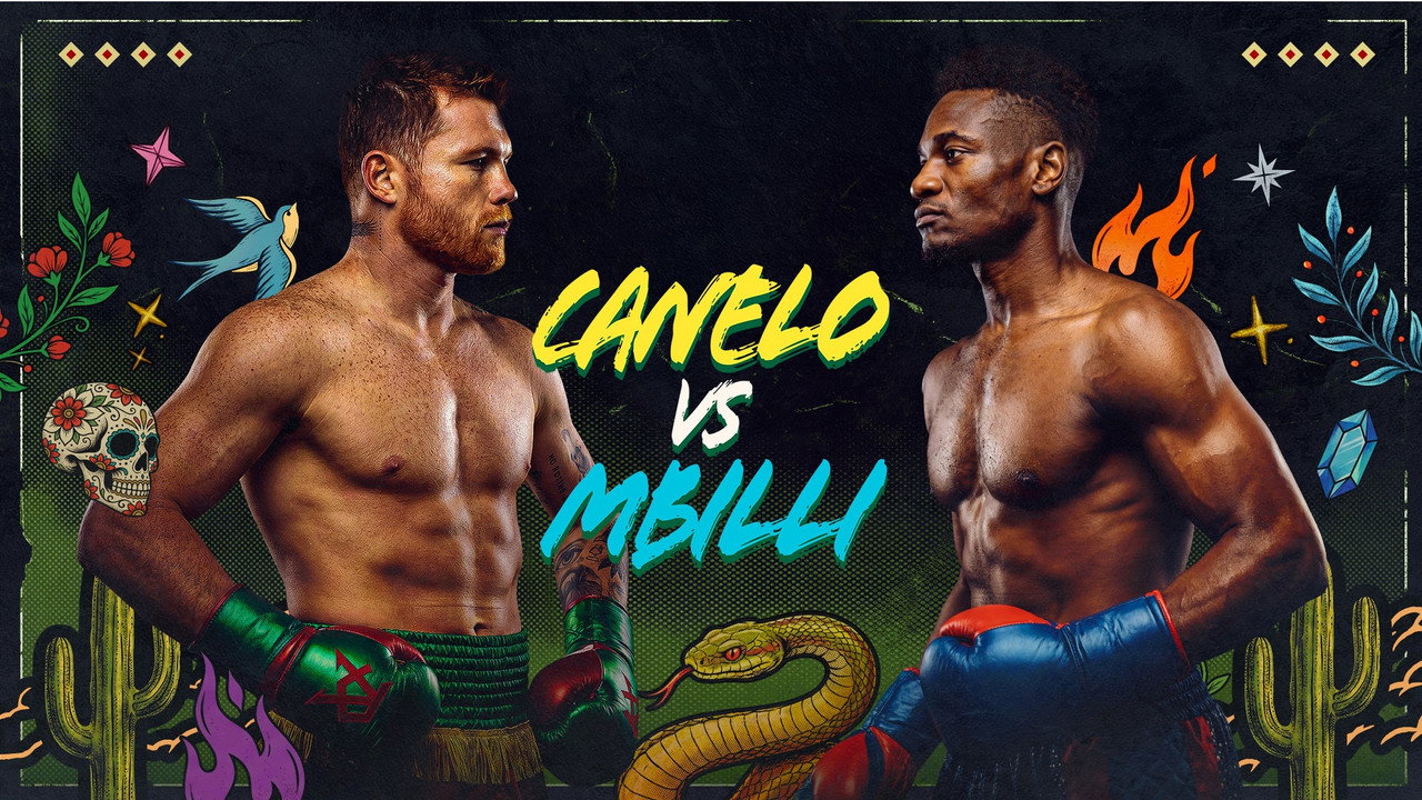 Canelo Alvarez vs. Christian Mbilli backdrop