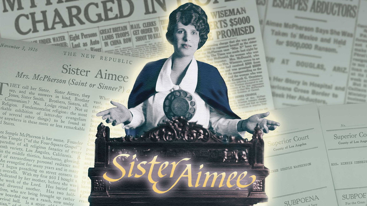 Sister Aimee backdrop