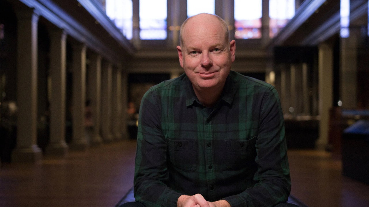 Tom Gleeson's Secrets of the Australian Museum backdrop