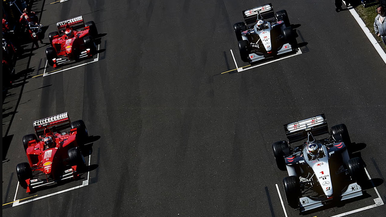 The Champion On The Track: The Official Review Of The 1999 FIA Formula One World Championship backdrop