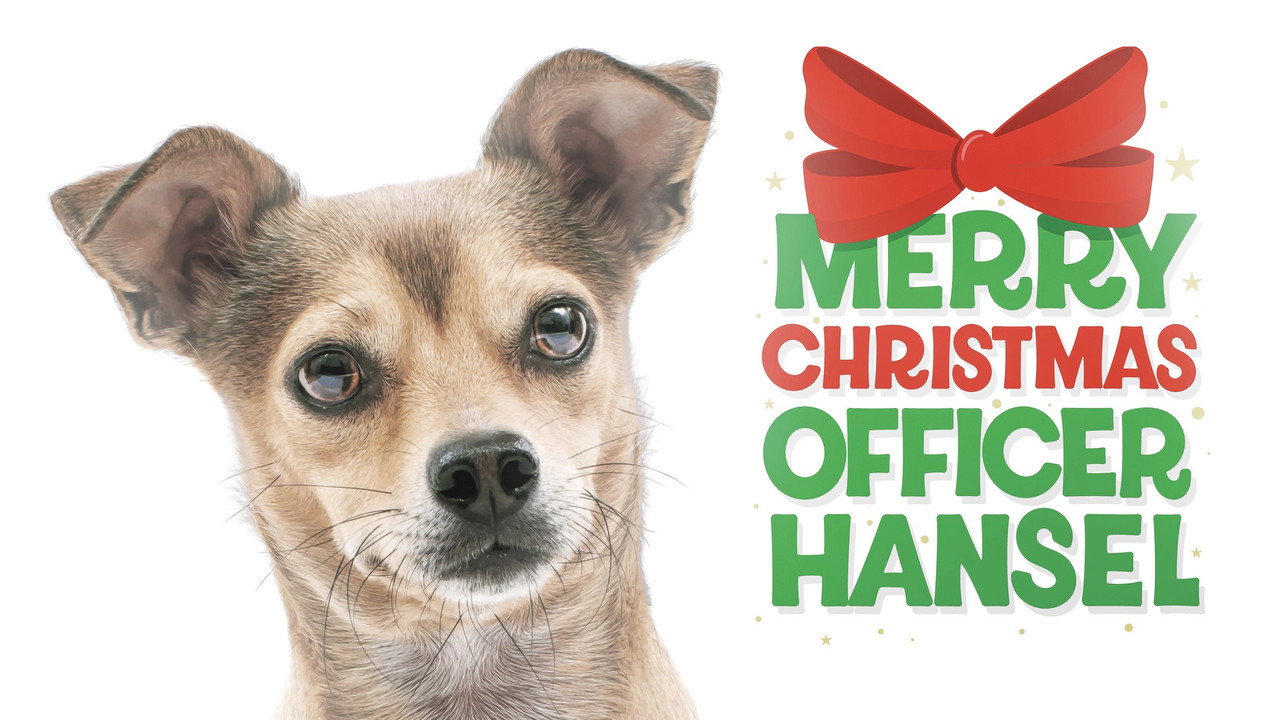Merry Christmas Officer Hansel backdrop
