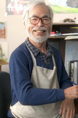 Hayao Miyazaki portrait