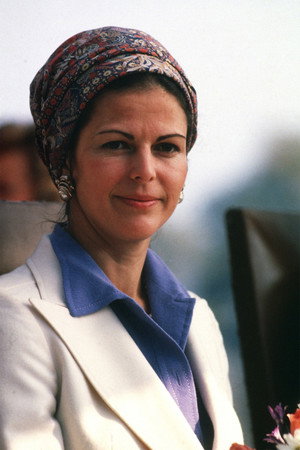 Queen Silvia of Sweden portrait